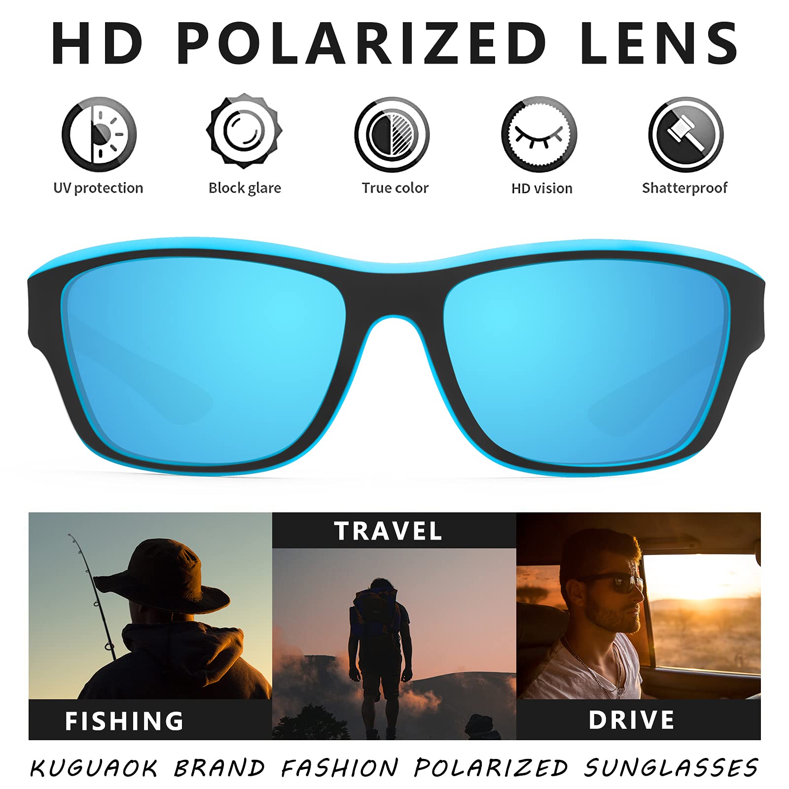 PolarPolo | Lunettes de sport unisexes pour l'extérieur