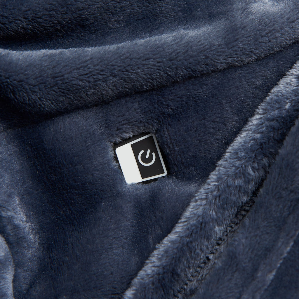 Couverture Électrique avec Manches et Chauffage de Poitrine – Plaid en Fleece Oversize pour le Canapé