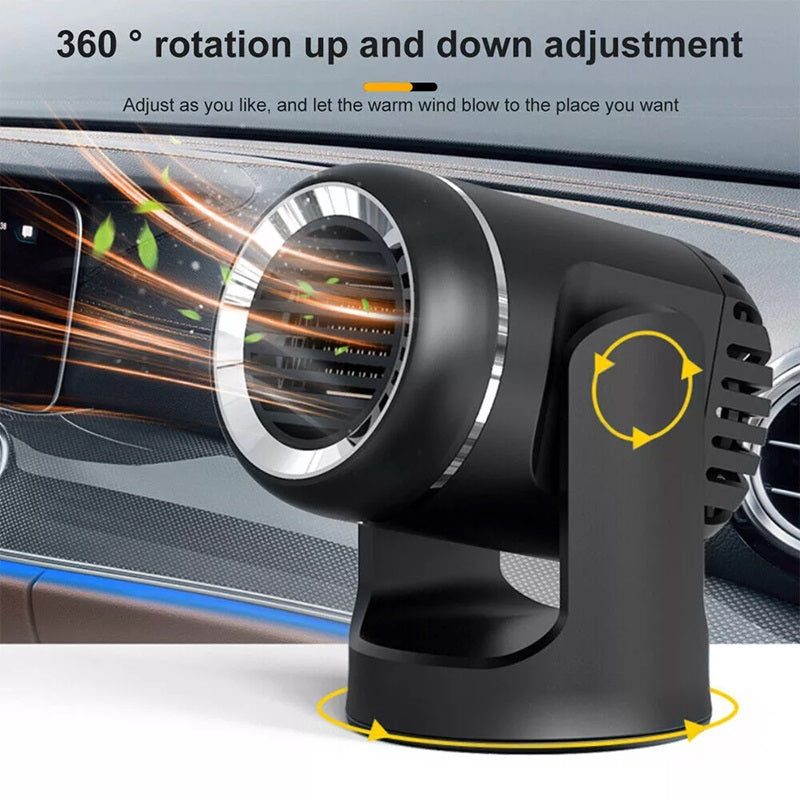 Chauffage de voiture 12V – Chauffage portable avec rotation à 360° et sécurité