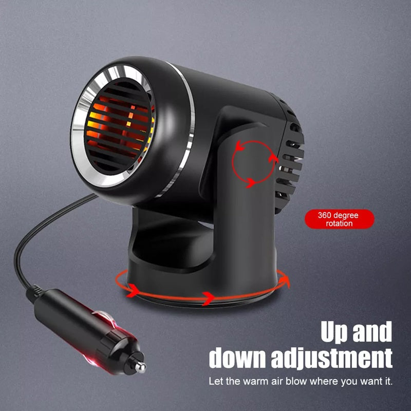 Chauffage de voiture 12V – Chauffage portable avec rotation à 360° et sécurité