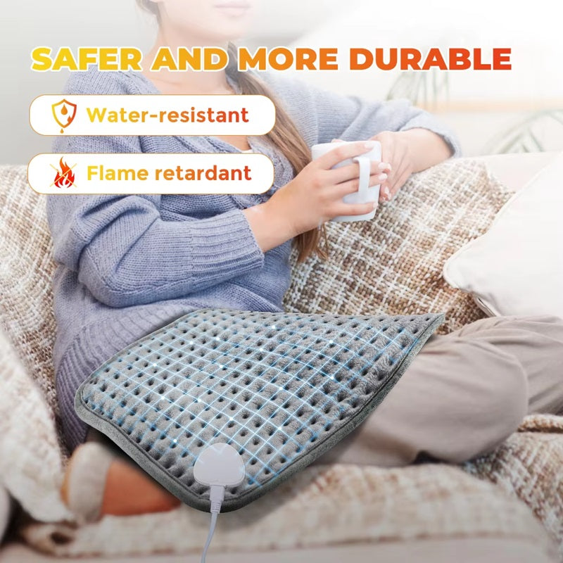 Coussin Chauffant Électrique avec Minuterie – Température Réglable