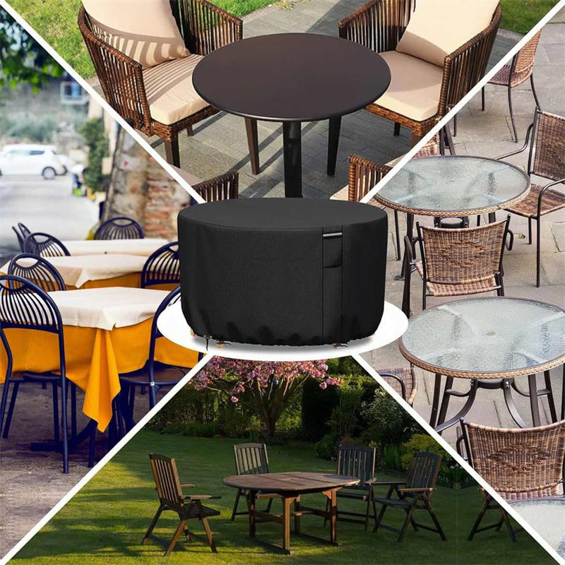 Housse de Mobilier de Jardin Ronde Résistante avec Ventilation