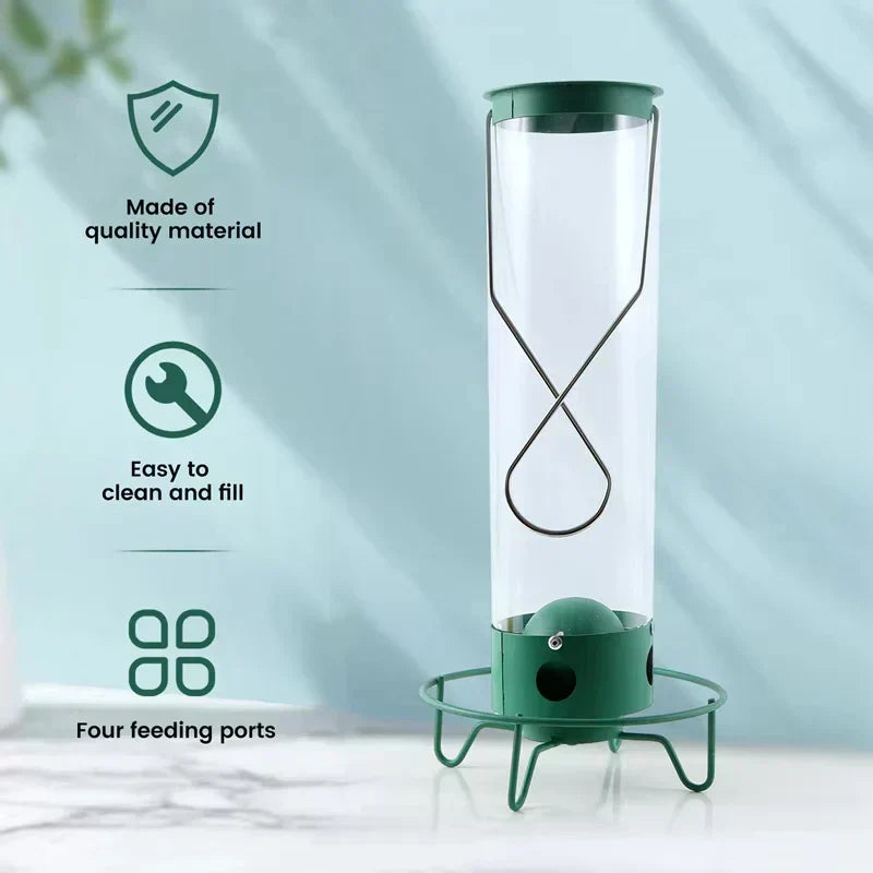 Mangeoire à Oiseaux Résistante aux Écureuils - Design Métallique
