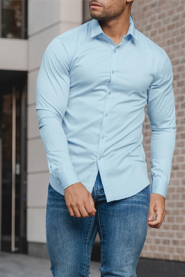 Chemise Slim-Fit pour Hommes pour le Printemps 2026 – Anti-Froissement – David