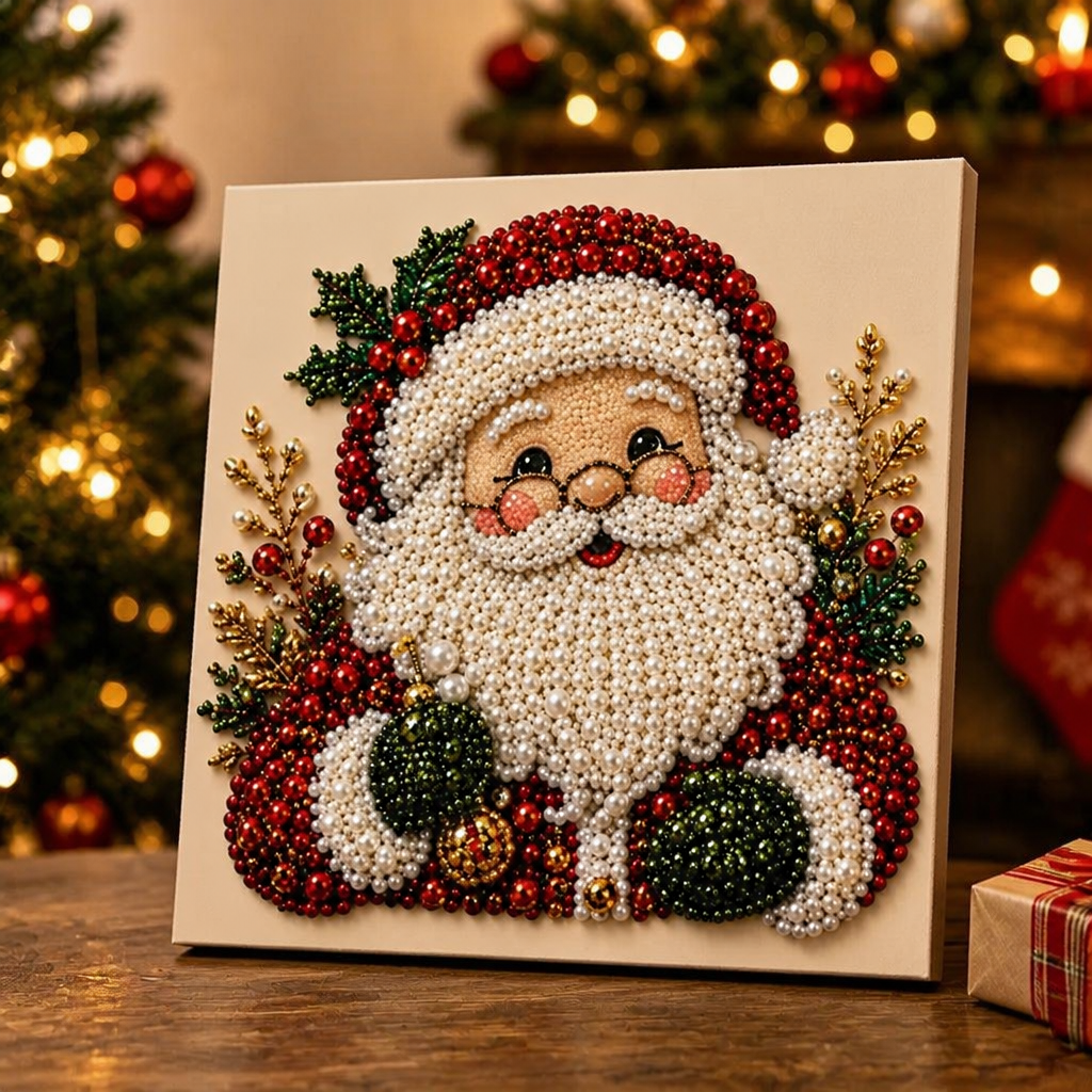Purlbeam – Kit de toile de Noël avec perles en forme de perles de différentes tailles
