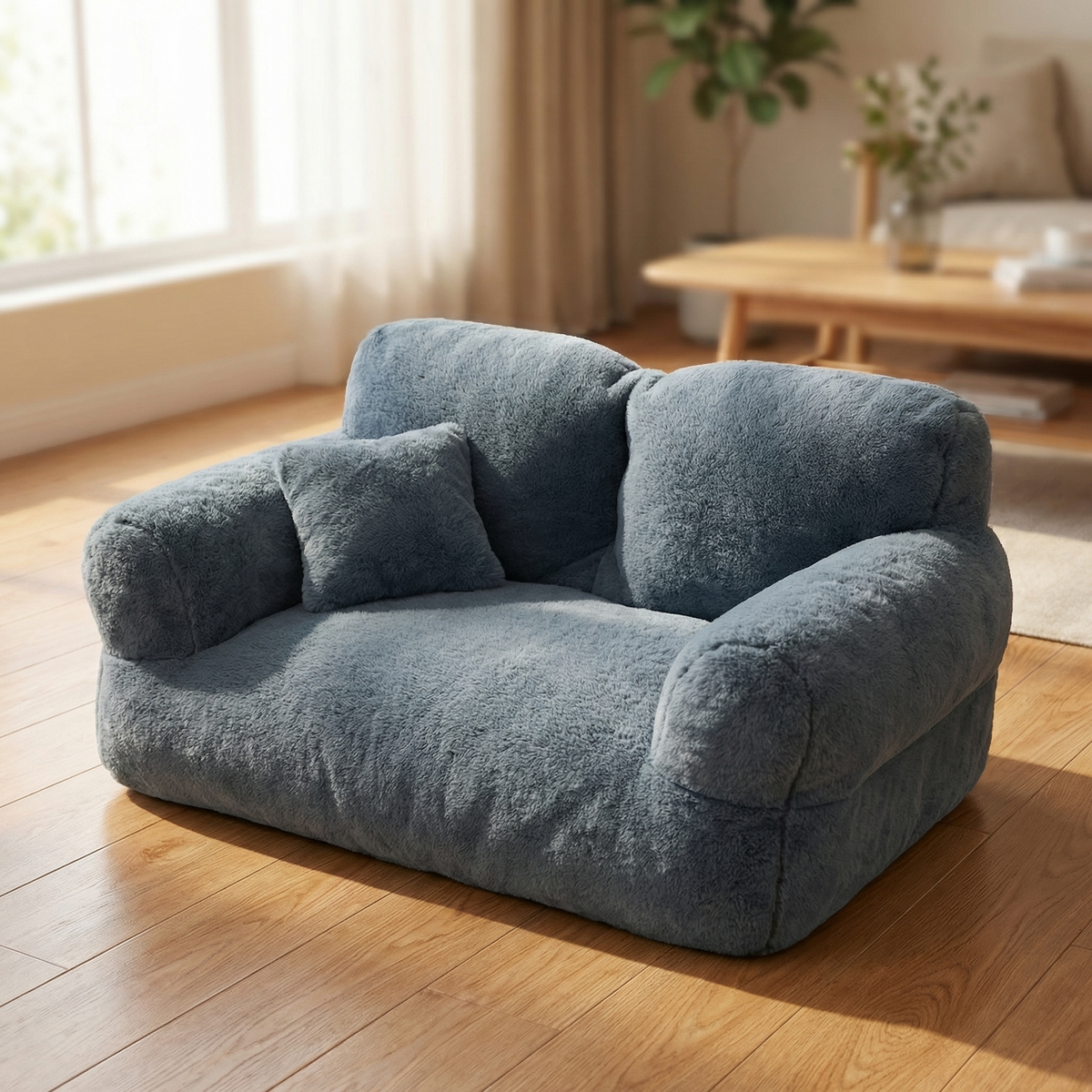 Pawluna – Canapé en peluche pour animaux avec housse lavable