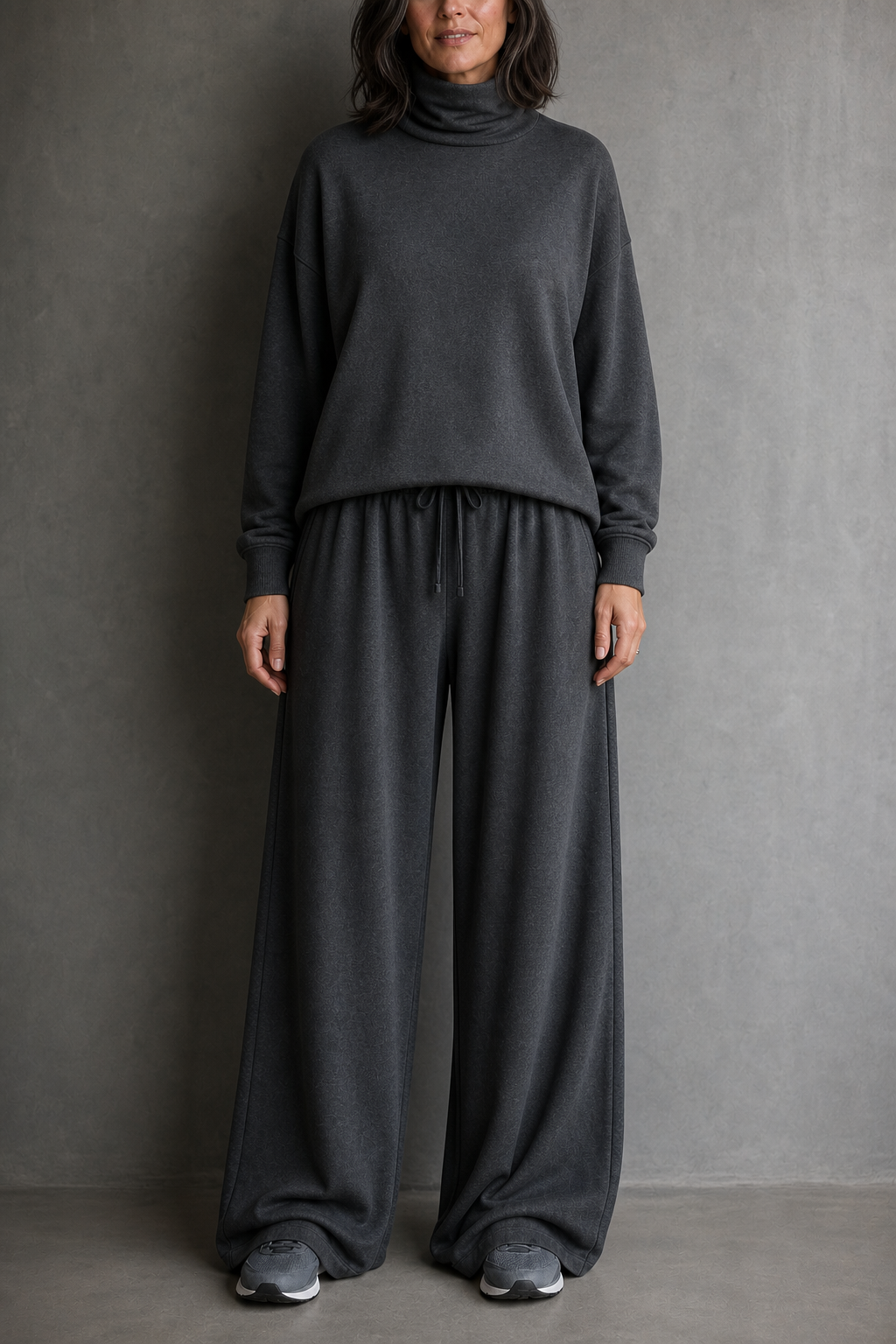 Wearbella – Ensemble Haut Col Roulé Et Pantalons Large