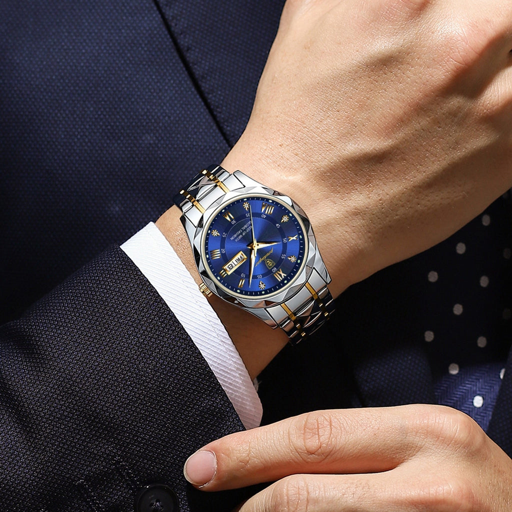Montre bracelet pour homme en acier inoxydable - LumiSteel