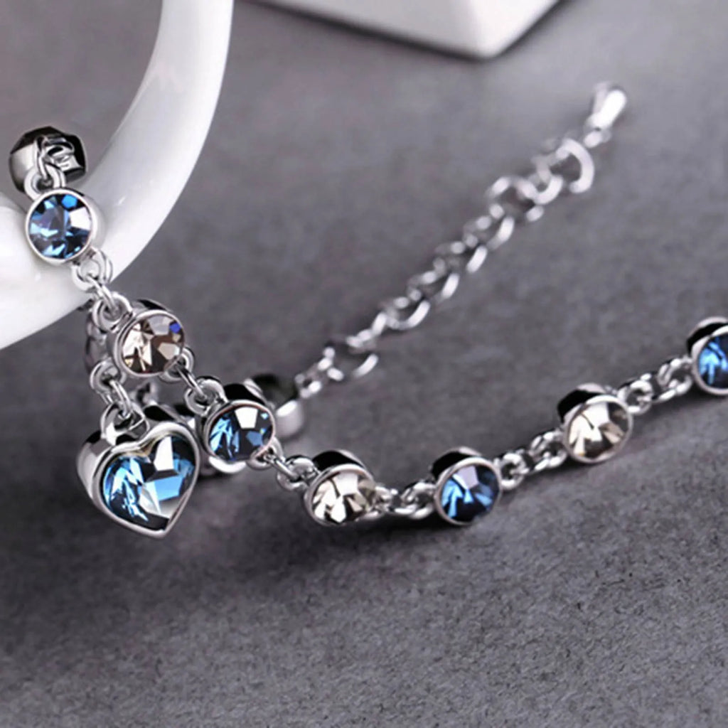 Bracelet en cristal du cœur de l'océan