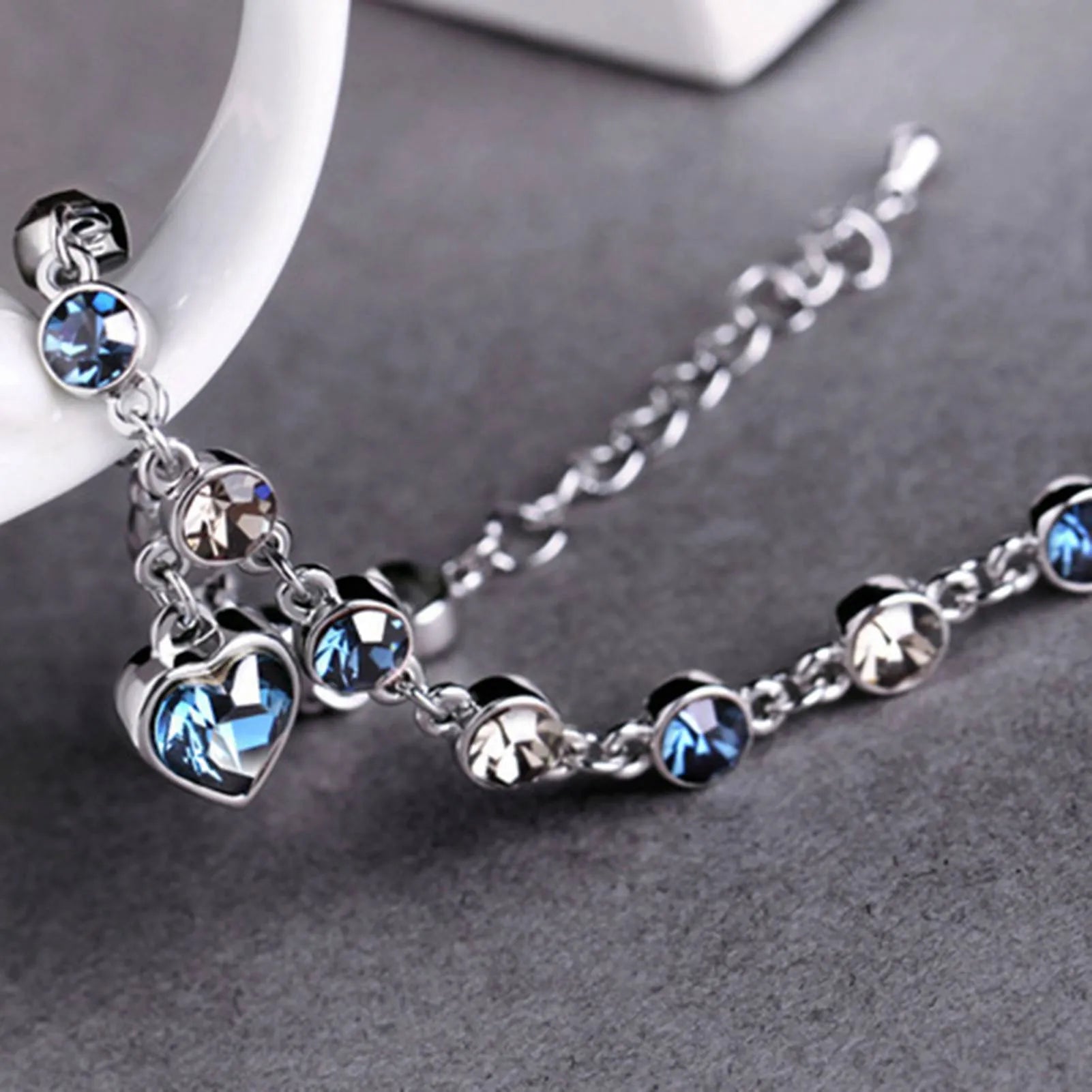 Bracelet en cristal du cœur de l'océan