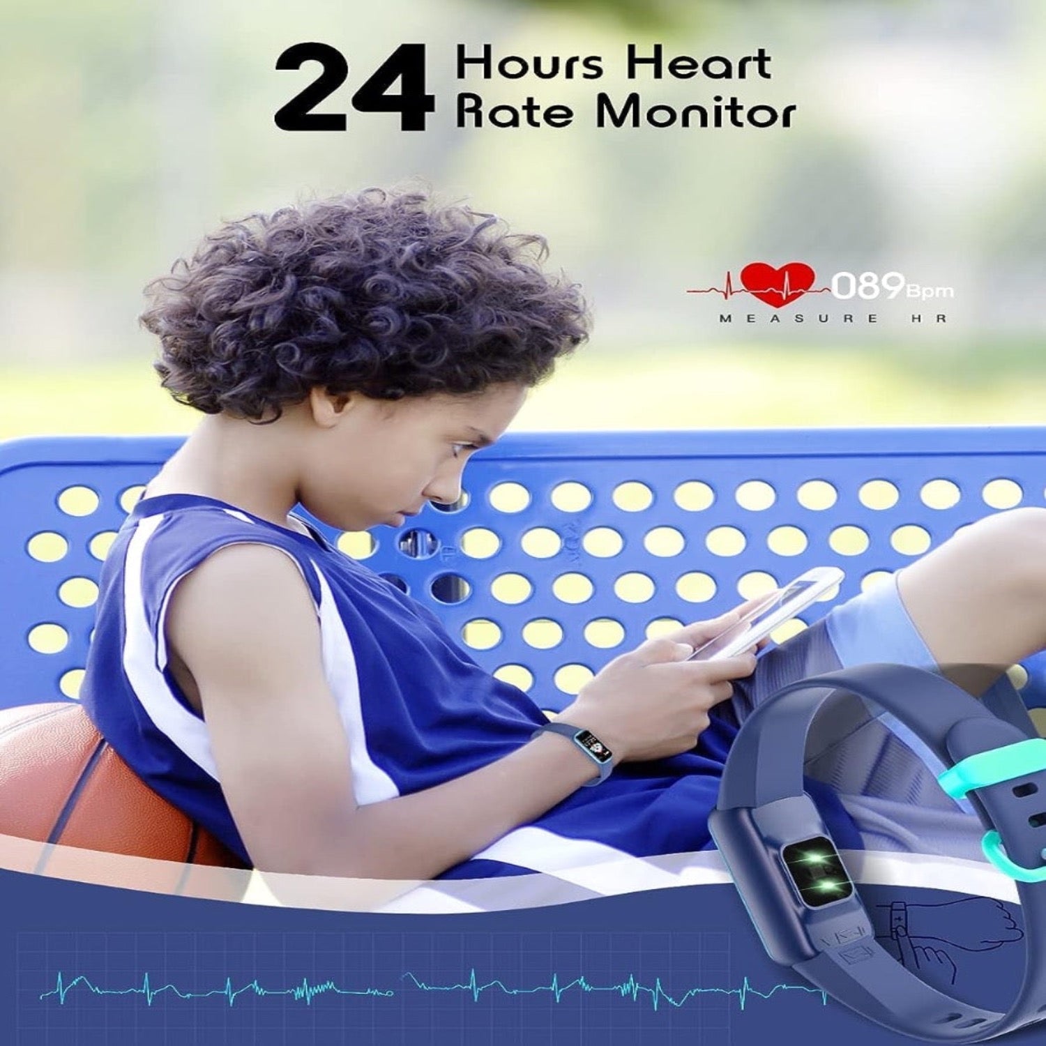 Montre de fitness mince pour enfants – KidFit Pro