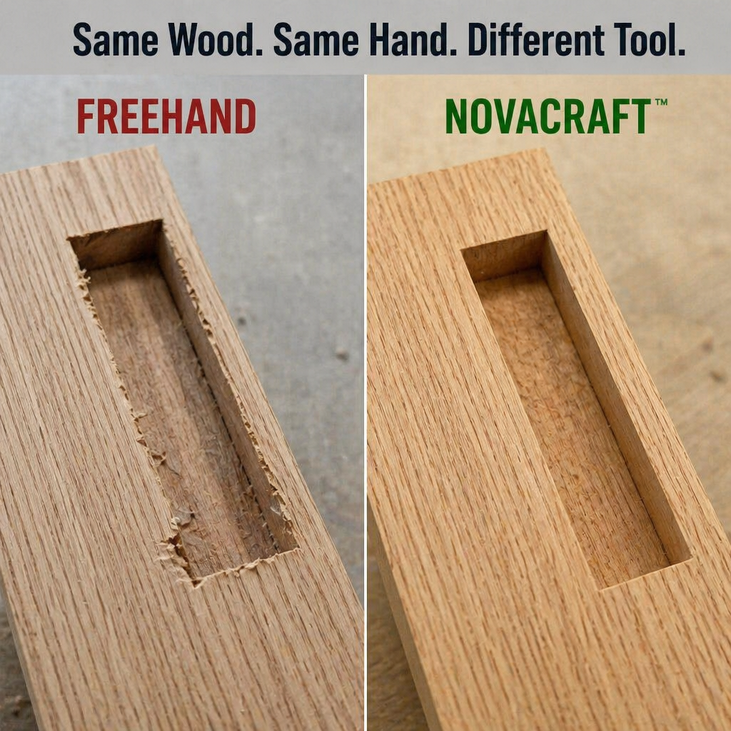 NovaCraft™ — Coupez des mortaises et des rainures parfaitement droites sans déviation de la défonceuse