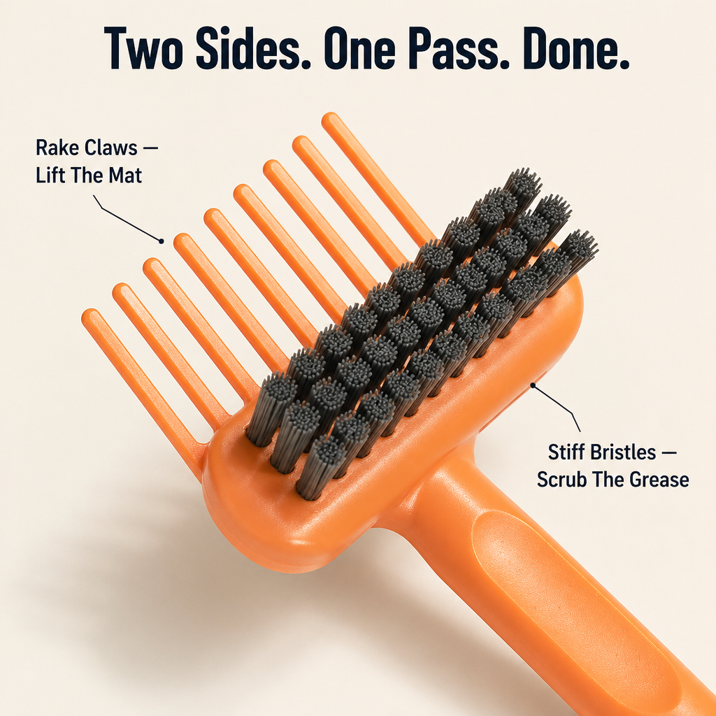 BrushVibe™ — Éliminez les Cheveux Emêlés et Frottez la Saleté de Chaque Brosse
