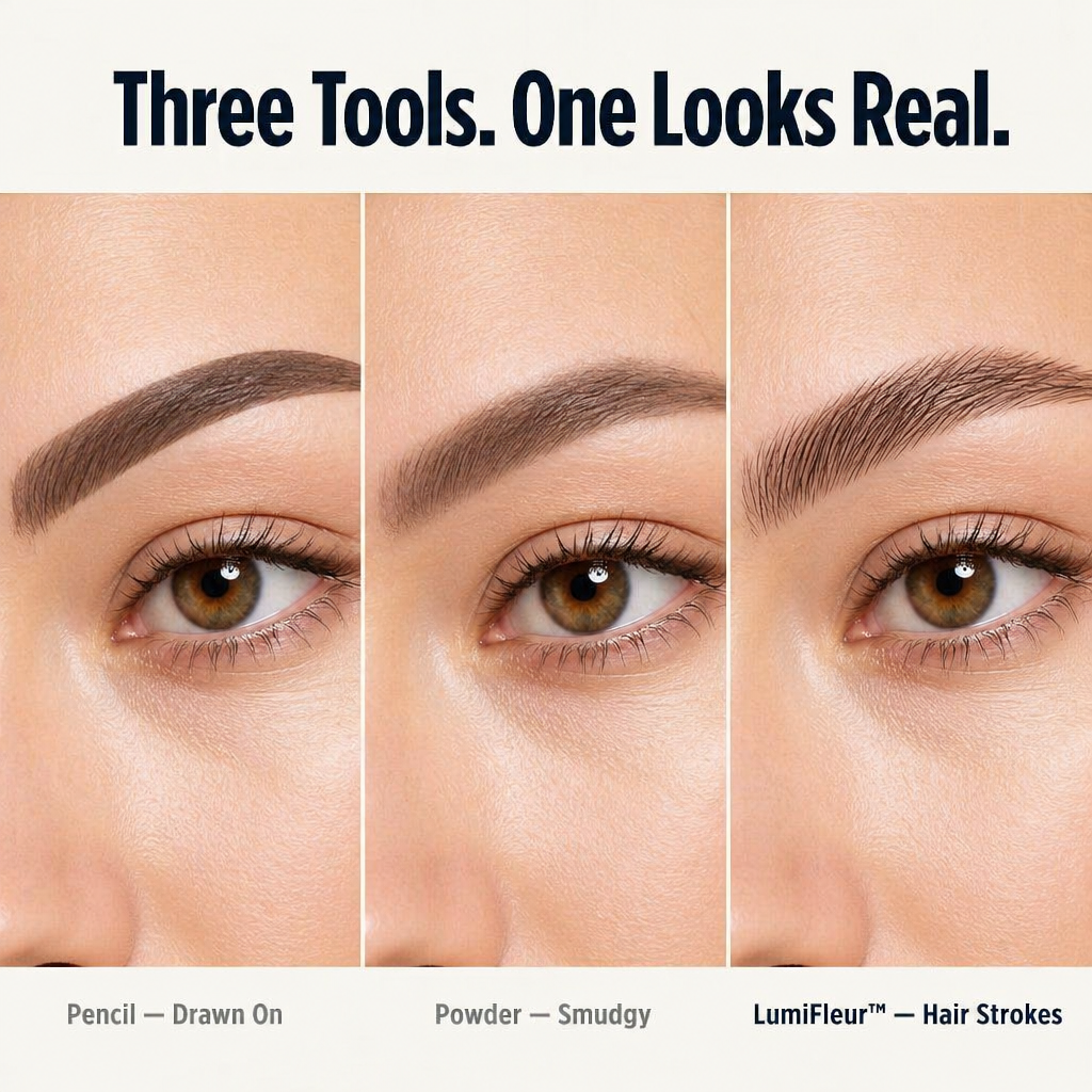 LumiFleur™ — Dessinez des Sourcils Réalistes Sans le Fauteuil de Microblading
