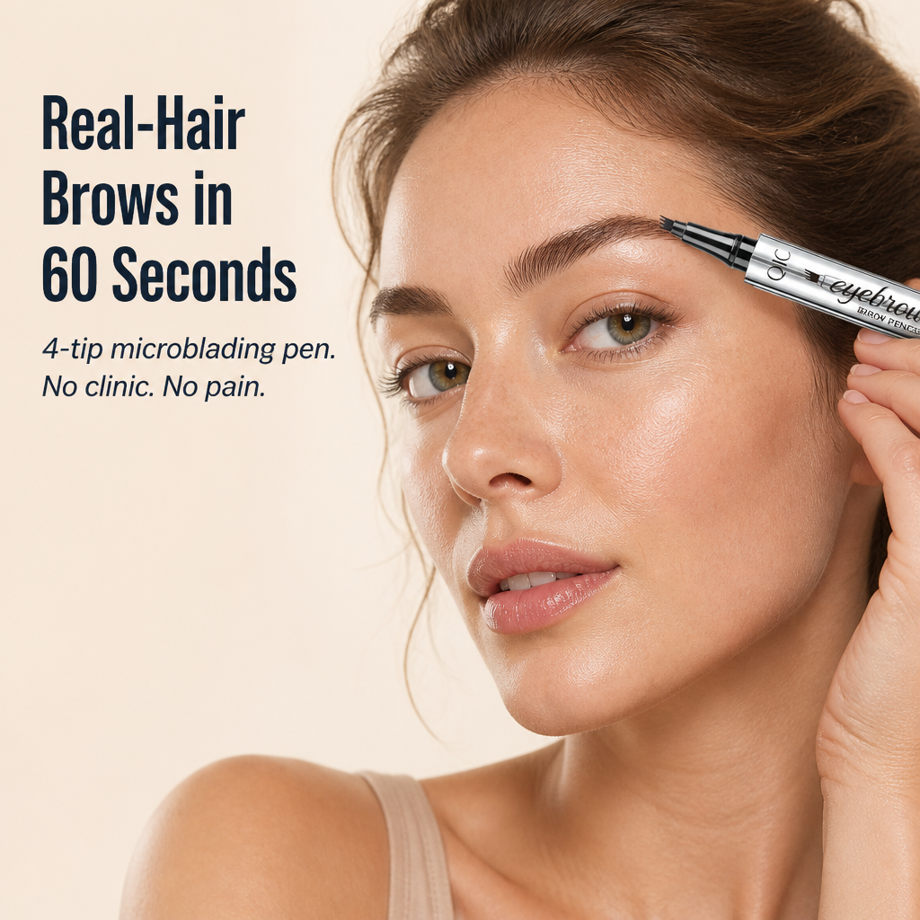 NatuSculpt™ Stylo à Sourcils à 4 Pointes — Dessinez des Sourcils Ressemblant à des Cheveux en 60 Secondes Qui Ne Bougent Pas