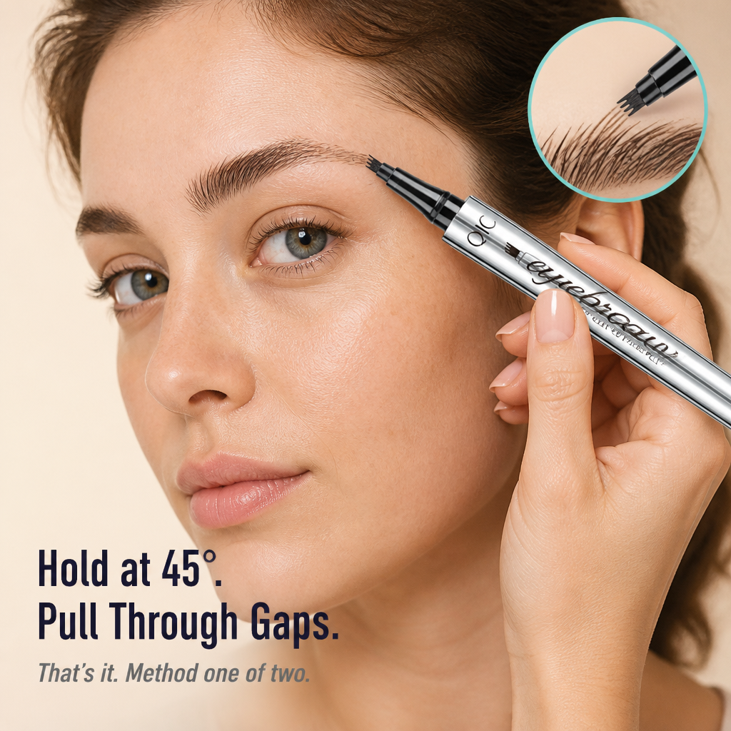 NatuSculpt™ Stylo à Sourcils à 4 Pointes — Dessinez des Sourcils Ressemblant à des Cheveux en 60 Secondes Qui Ne Bougent Pas