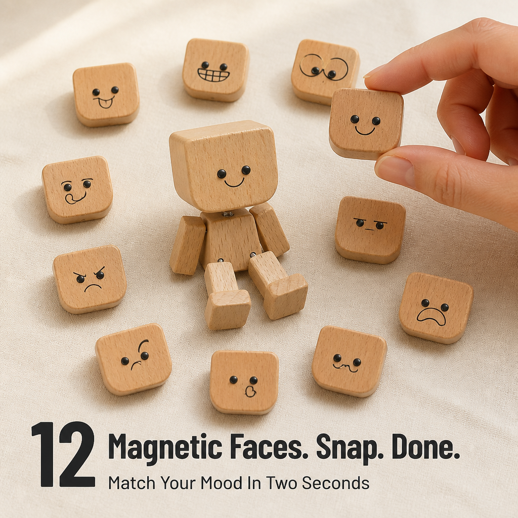 SwayBuddie™ — Donnez vie à votre tableau de bord avec 12 visages magnétiques interchangeables