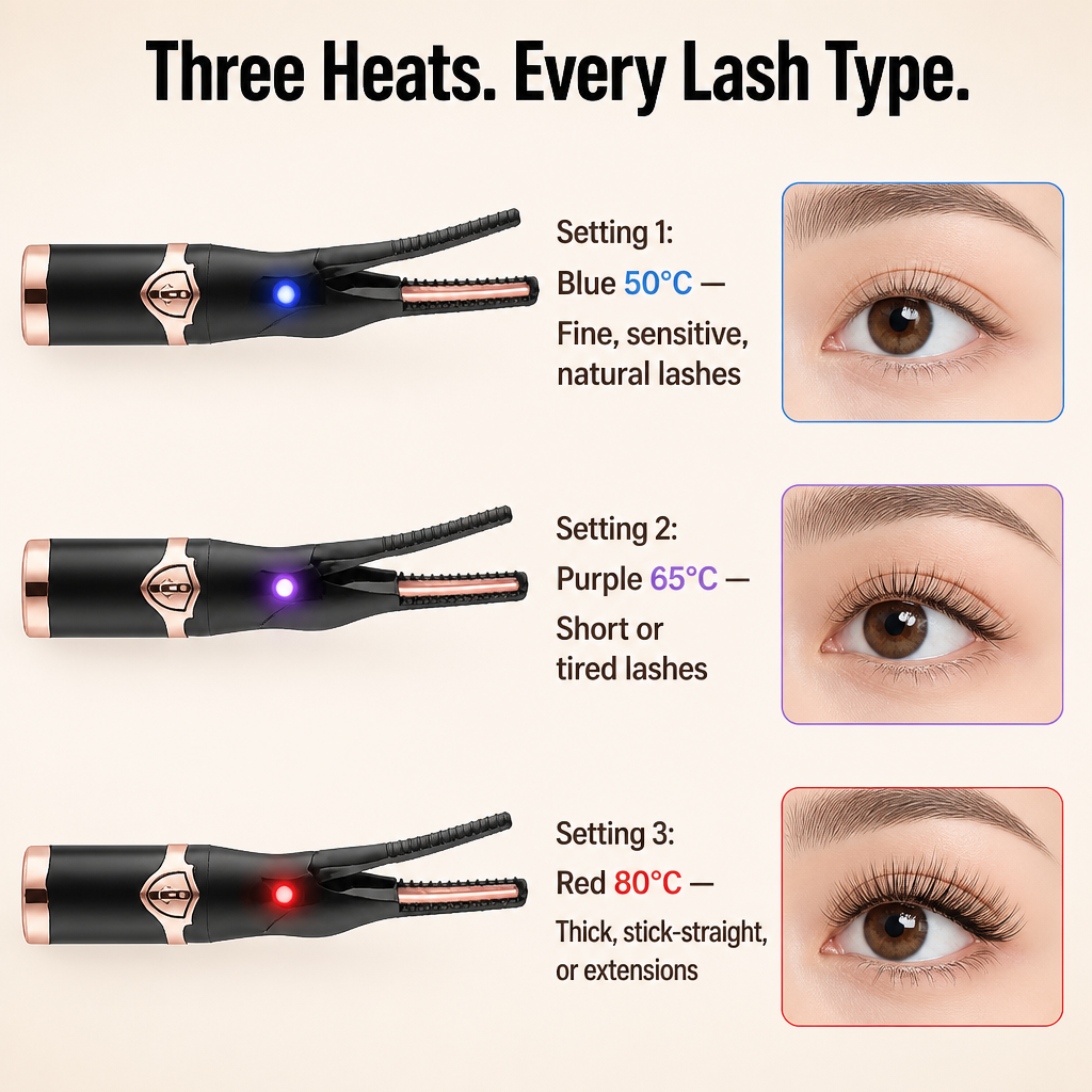 VeluxeCurl™ — Soulevez des cils raides en un curling de salon de 24 heures
