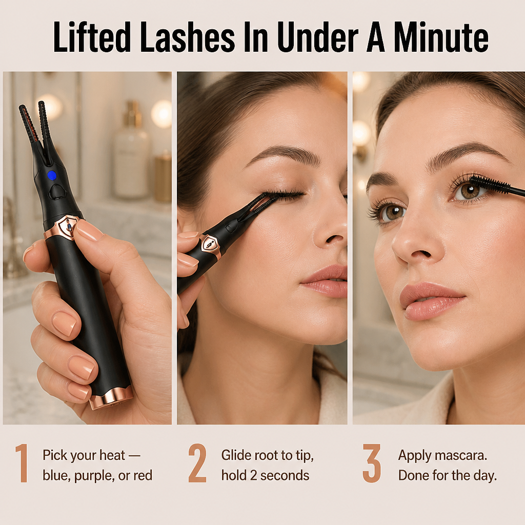 VeluxeCurl™ — Soulevez des cils raides en un curling de salon de 24 heures