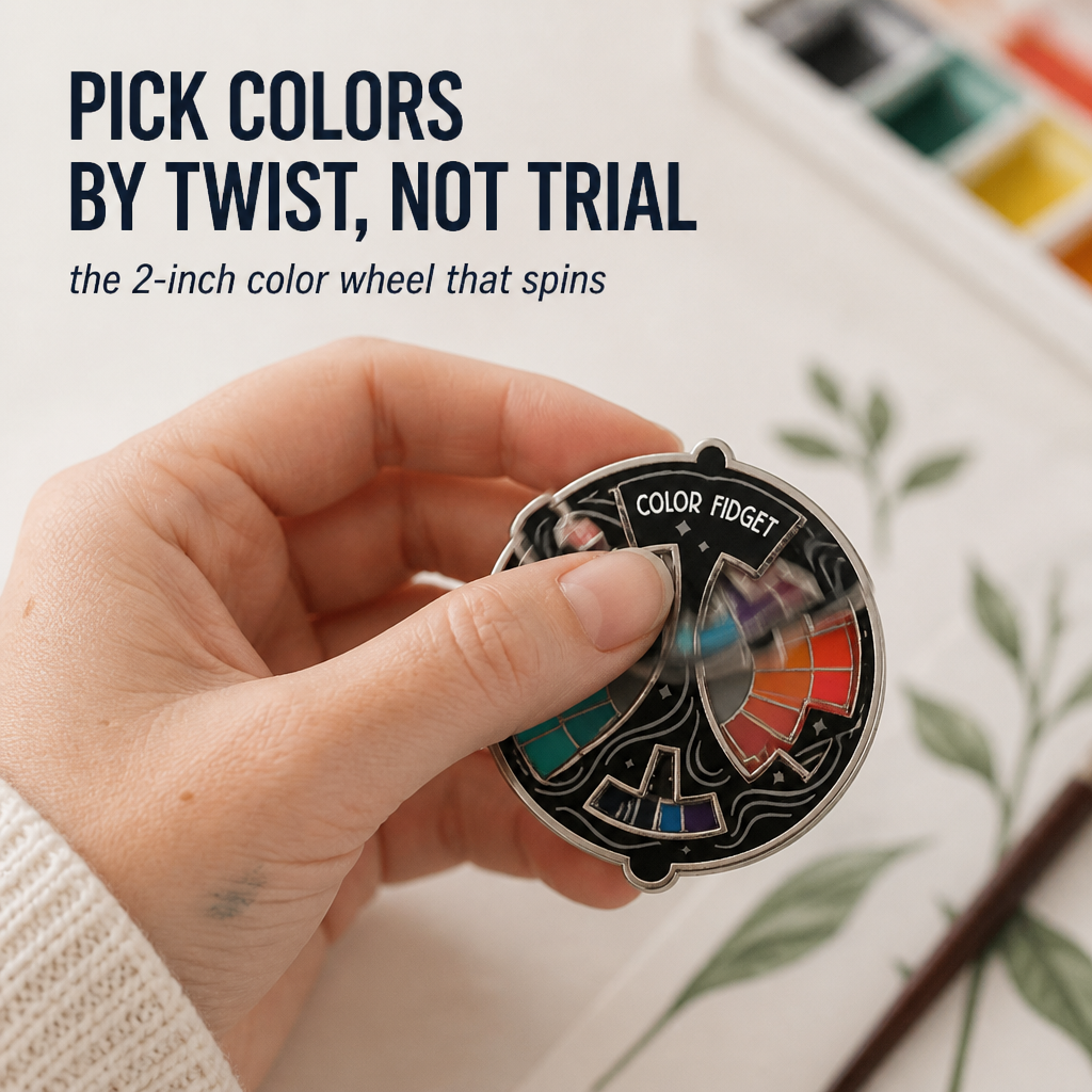 ColorSpin™ — Choisissez des palettes de couleurs par rotation, pas par essais et erreurs