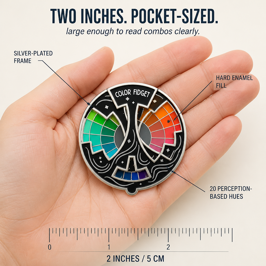 ColorSpin™ — Choisissez des palettes de couleurs par rotation, pas par essais et erreurs