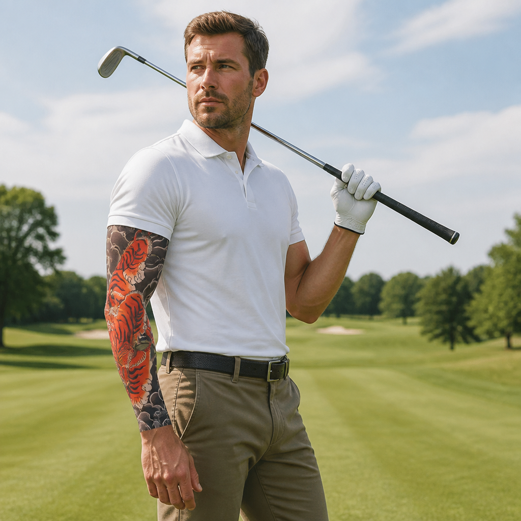 ArborSkin™ – Manchon de Protection Solaire UPF 50+ avec Imprimé Tatouage Japonais