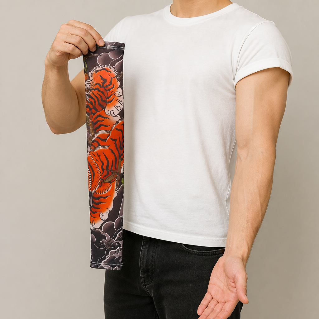ArborSkin™ – Manchon de Protection Solaire UPF 50+ avec Imprimé Tatouage Japonais