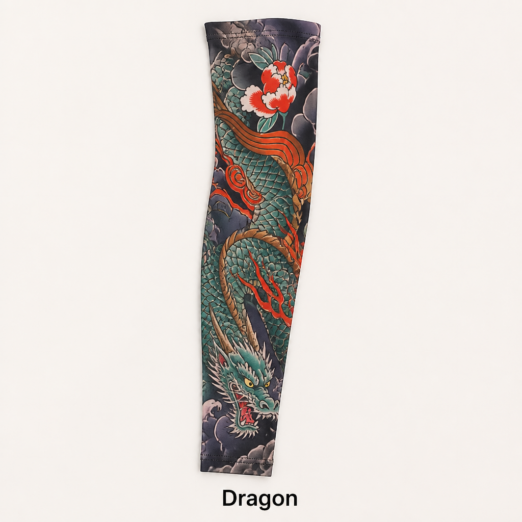 ArborSkin™ – Manchon de Protection Solaire UPF 50+ avec Imprimé Tatouage Japonais
