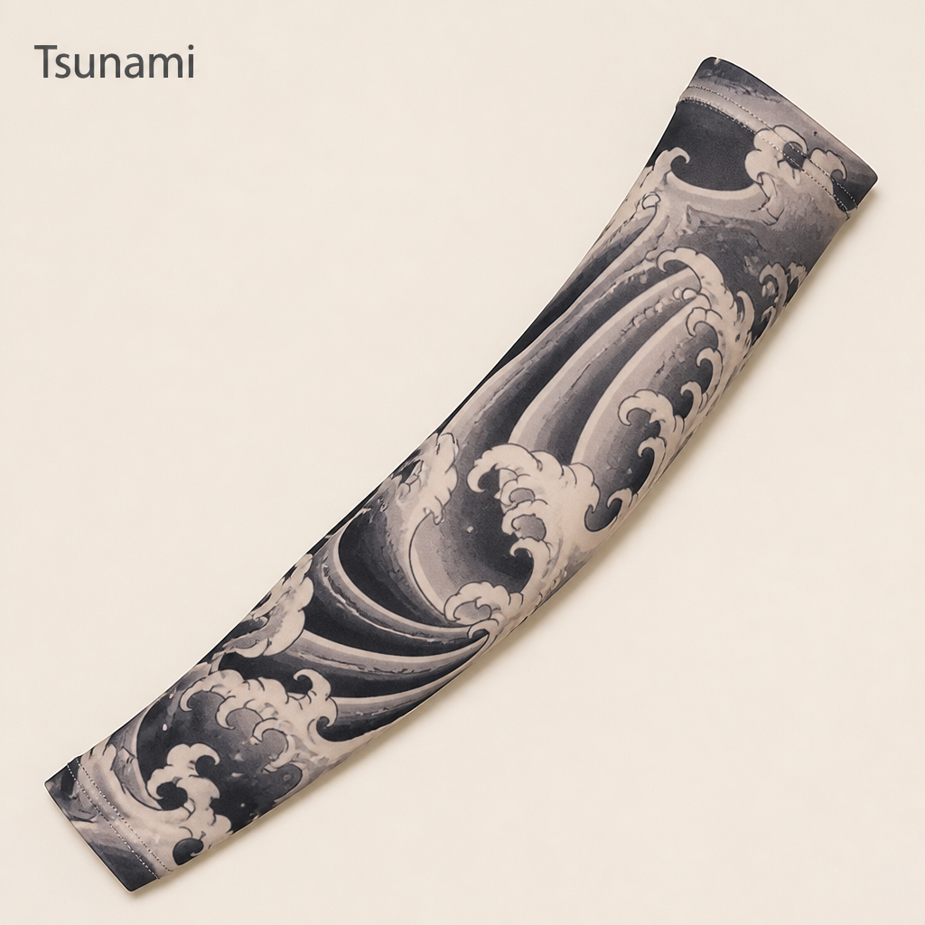 ArborSkin™ – Manchon de Protection Solaire UPF 50+ avec Imprimé Tatouage Japonais