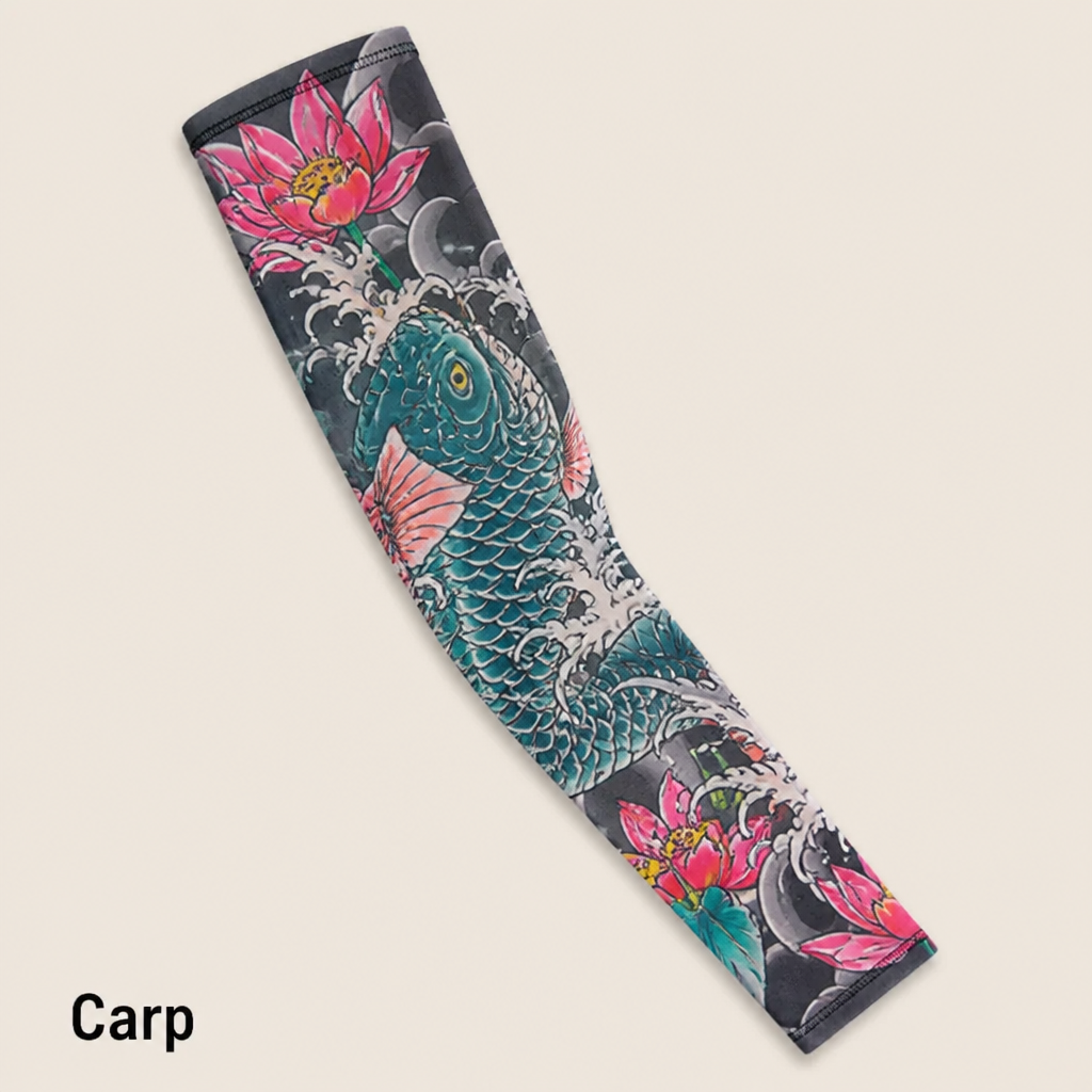 ArborSkin™ – Manchon de Protection Solaire UPF 50+ avec Imprimé Tatouage Japonais