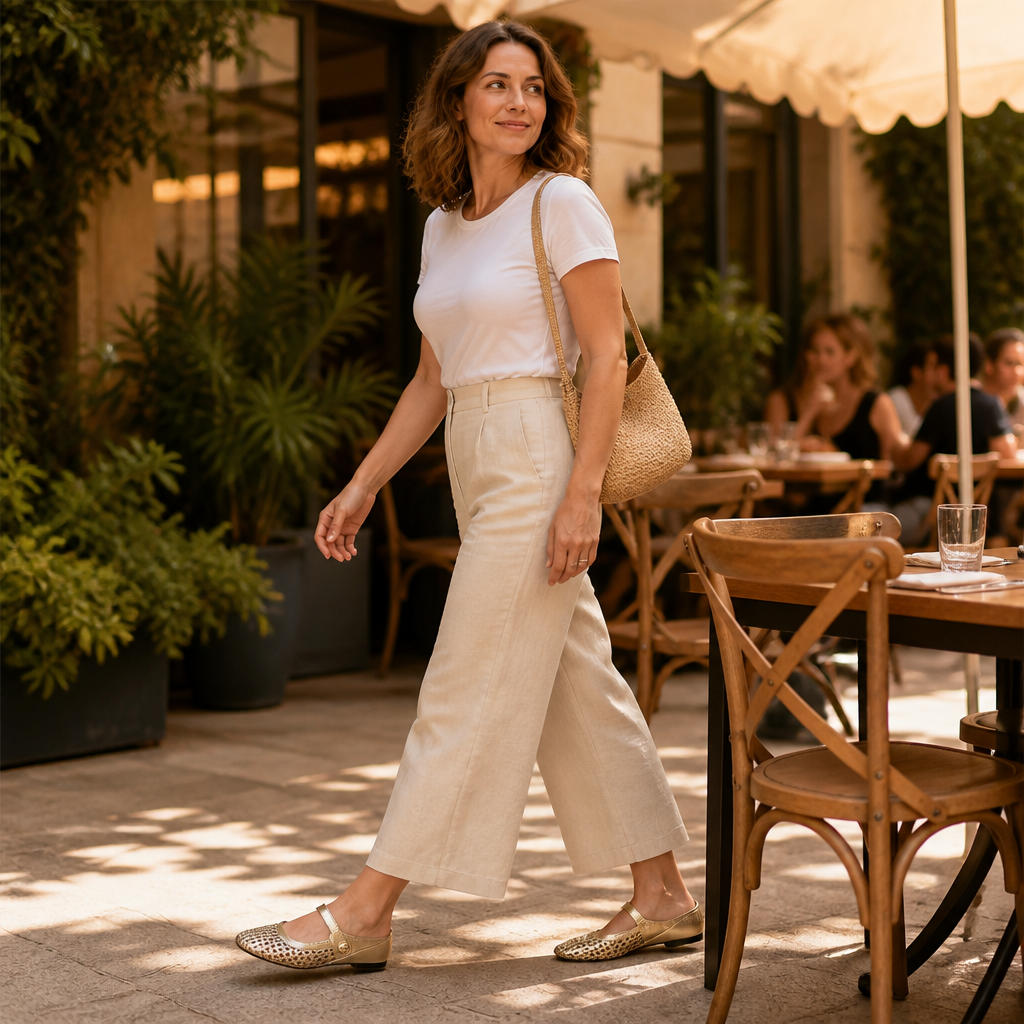 BreezeStep™ – Mules Mary Jane à bout carré tissé à la main