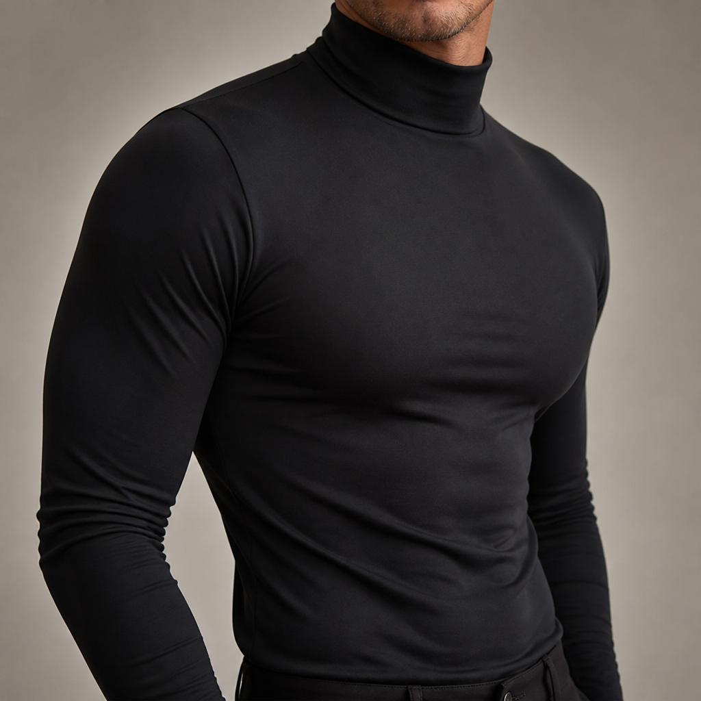 Marsilio™ – Col Roulé Sculptant Ajusté pour Hommes