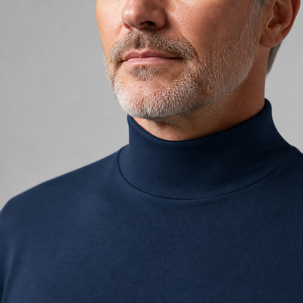 Marsilio™ – Col Roulé Sculptant Ajusté pour Hommes