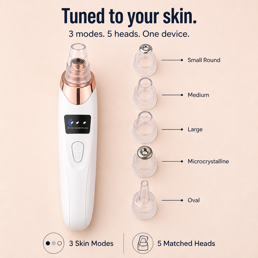 ClearVibe™ — Éliminez les Points Noirs Tenaces Sans Laisser de Cercles Rouges