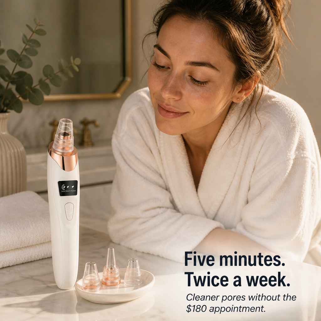 ClearVibe™ — Éliminez les Points Noirs Tenaces Sans Laisser de Cercles Rouges