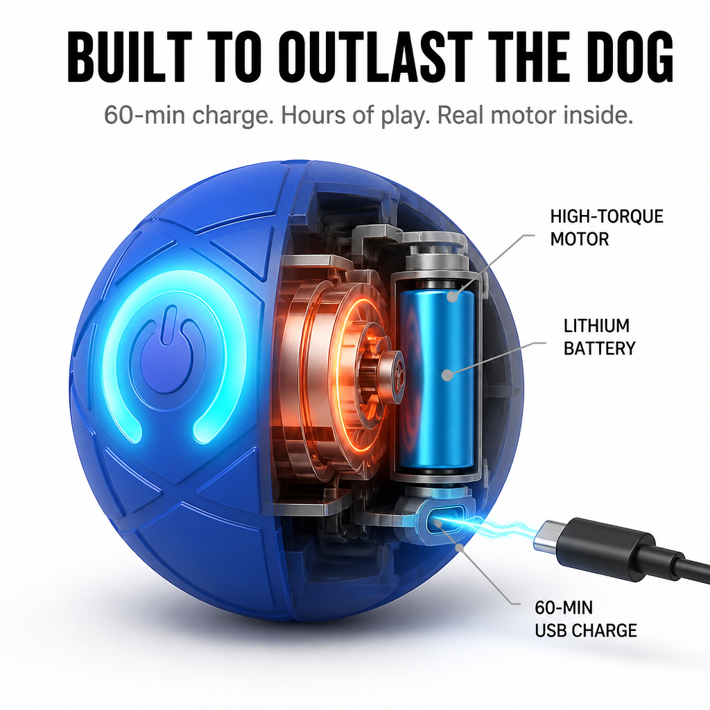 DashRoll™ — Épuisez l'énergie de votre chien pendant que vous travaillez, les mains libres