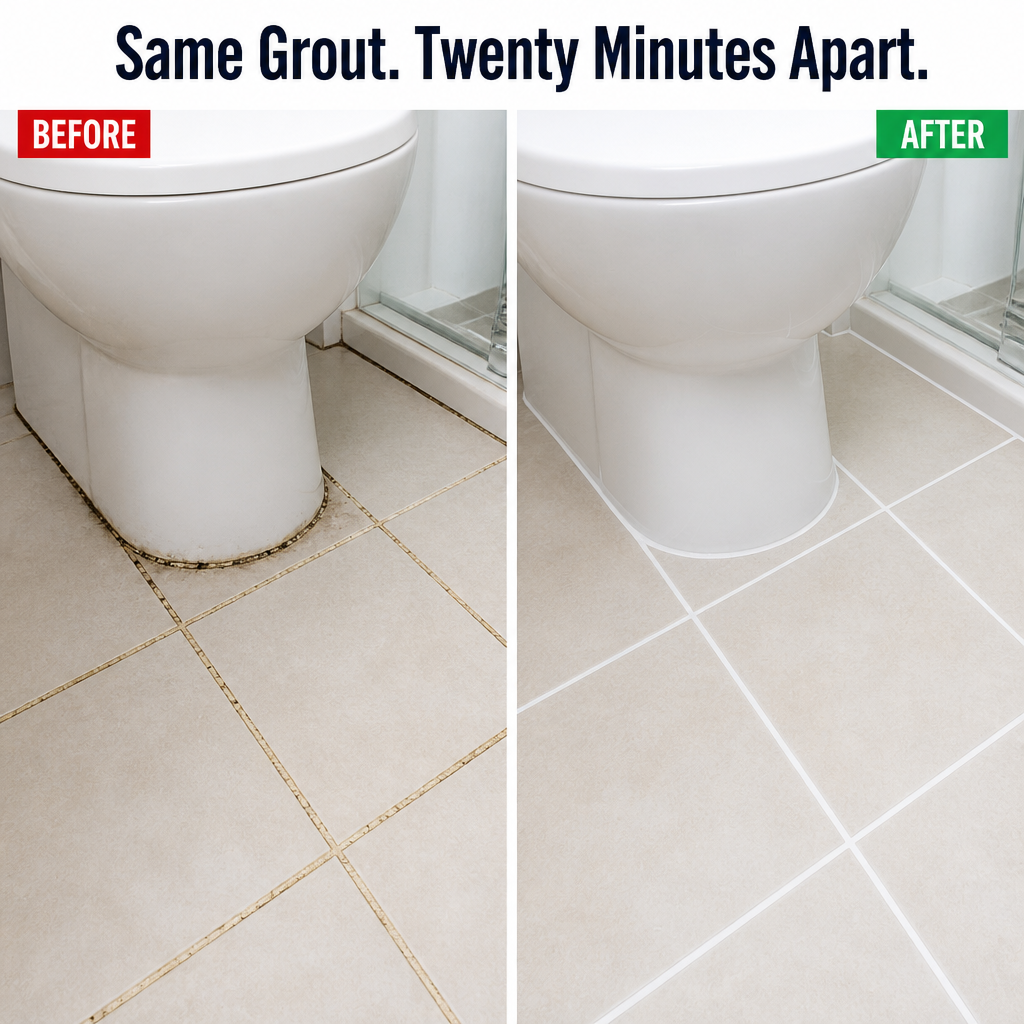 AquaShield™ — Couvrez le coulis taché en quelques minutes sans re-jointoyer ni frotter