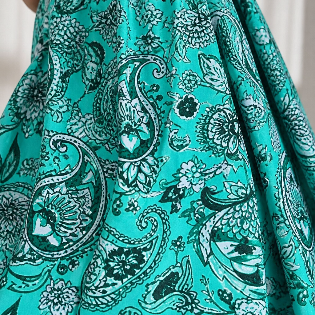 OceaniAura™ – Robe de bain Tankini fluide à motif paisley avec shorts boxers