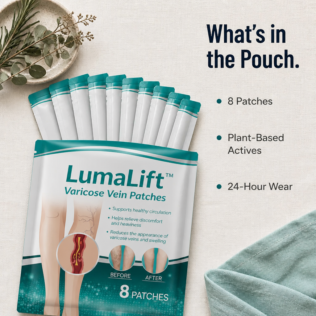LumaLift™ — Réveillez-vous avec des jambes plus légères après une journée sur vos pieds | Pack de 8 patchs