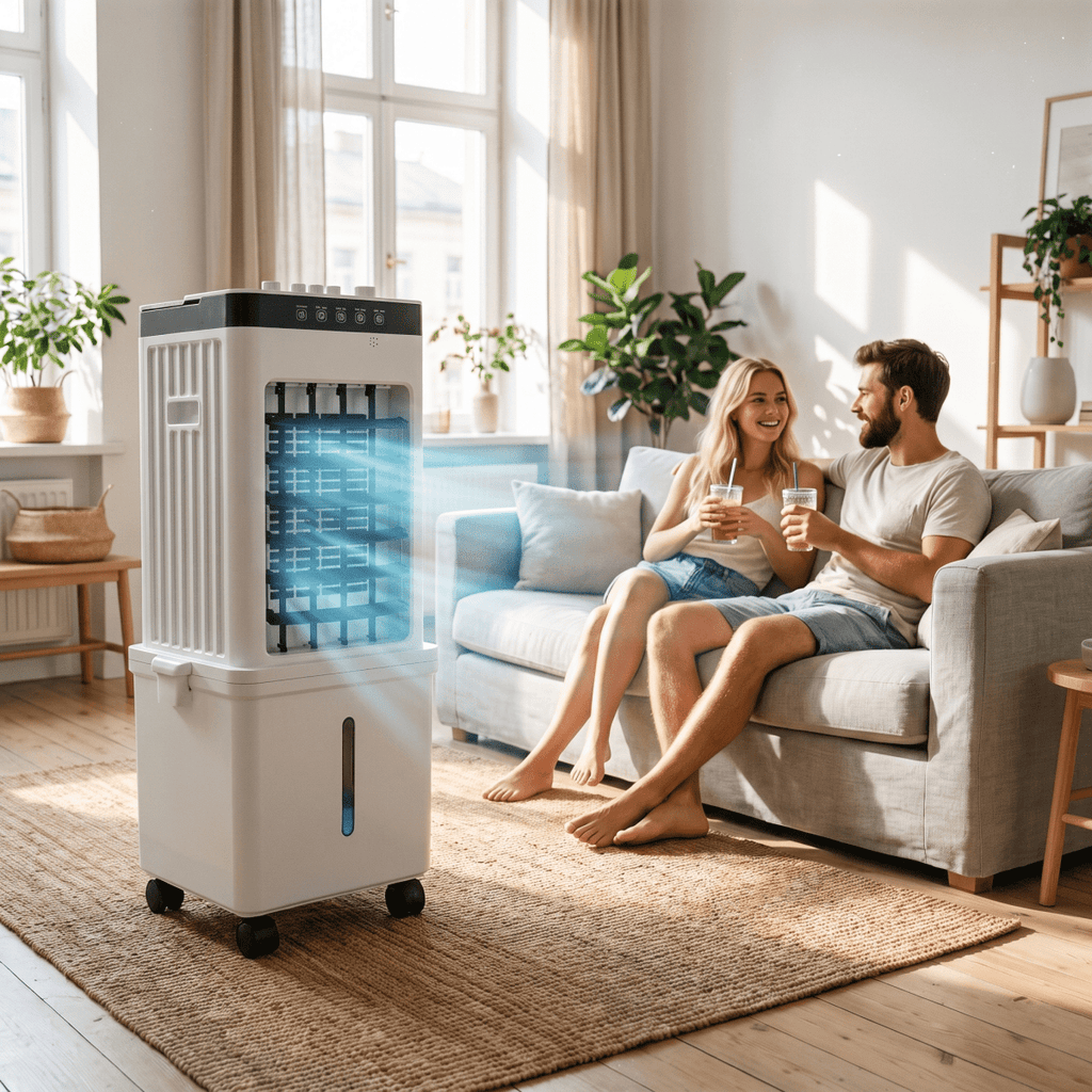 NOVACOOL Premium Refroidisseur d'air – Ventilateur 3-en-1 et humidification en un