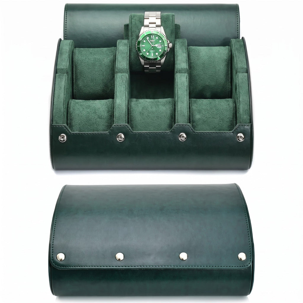Boîte de Rangement pour Montres - Boîtier de montres de luxe en cuir