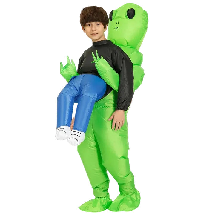 Costume Gonflable pour Enfants - Design Alien, Rangement Compact, Réutilisable