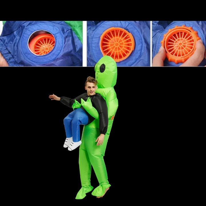 Costume Gonflable pour Enfants - Design Alien, Rangement Compact, Réutilisable
