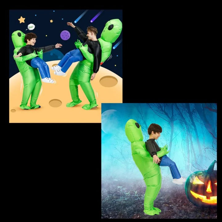 Costume Gonflable pour Enfants - Design Alien, Rangement Compact, Réutilisable