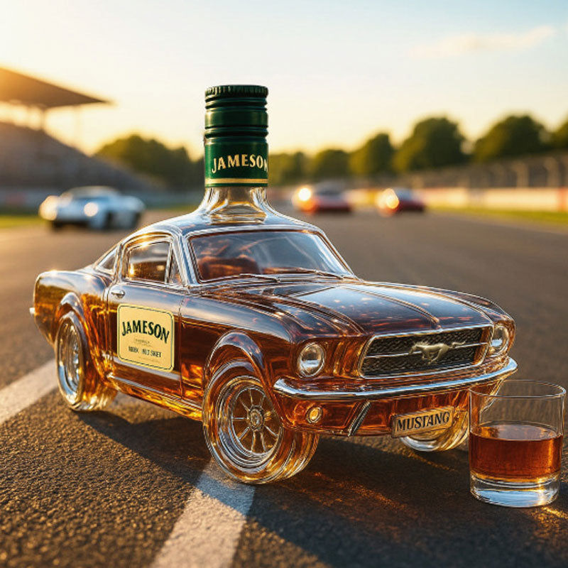 Carafe à whiskey en forme de Mustang