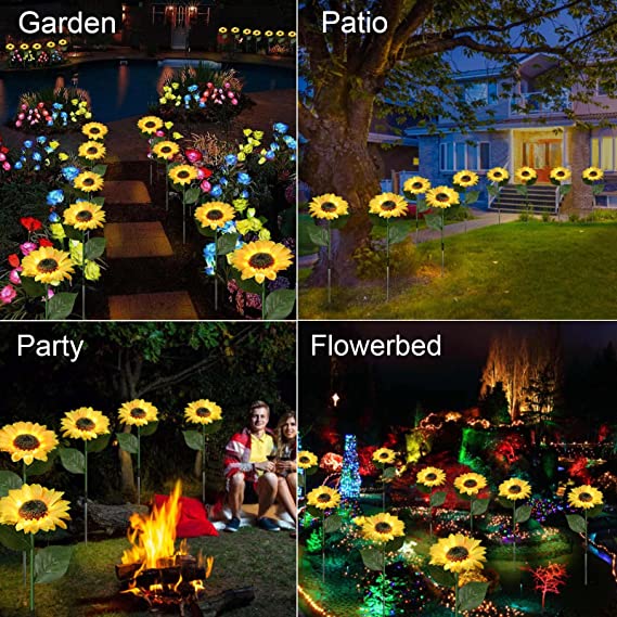 SunBloom - Lampes de Jardin Solaire Tournesol - 1+1 Gratuit