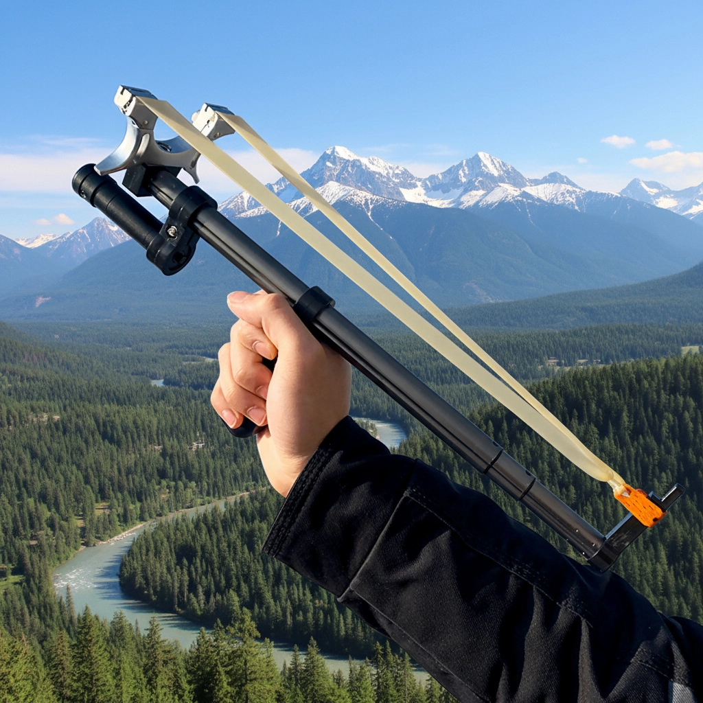 Catapulte Télescopique avec Viseur Laser – Catapulte de Précision Puissante pour Utilisation en Extérieur | Sansoti