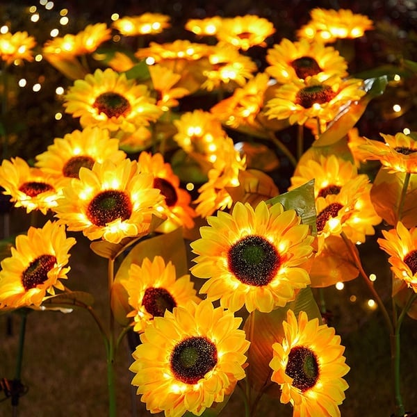 SunBloom - Lampes de Jardin Solaire Tournesol - 1+1 Gratuit