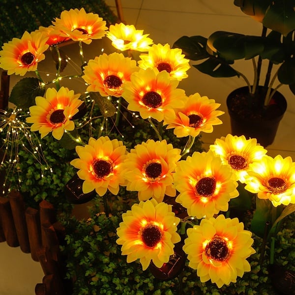 SunBloom - Lampes de Jardin Solaire Tournesol - 1+1 Gratuit