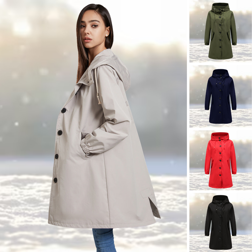 Trench-coat Imperméable pour Femmes – Veste de Pluie Élégante pour Tous les Temps